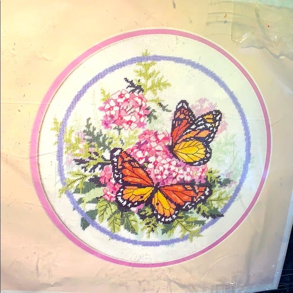 Butterflies Needlepoint Kit #2360 - Picture 2 of 7